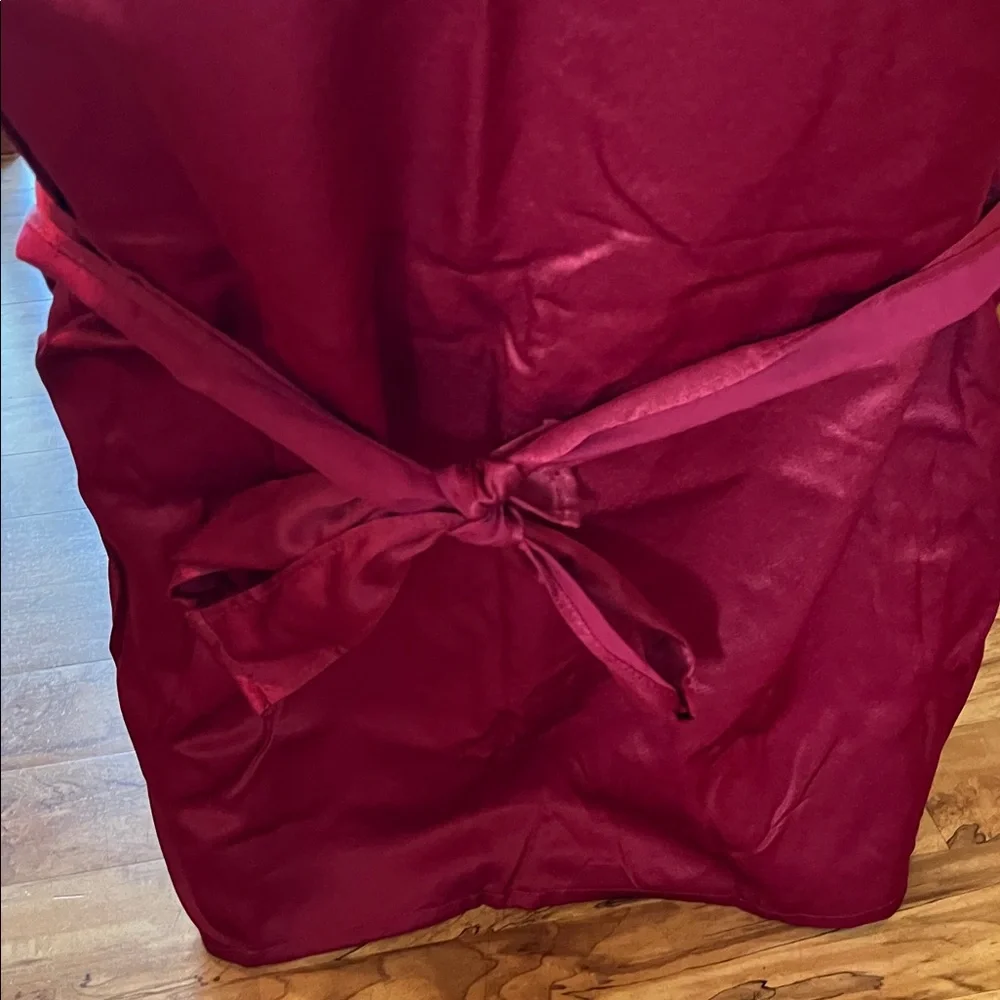 New St Nicholas Square set of FOUR Red Dining Room Chair Covers up to 42” tall